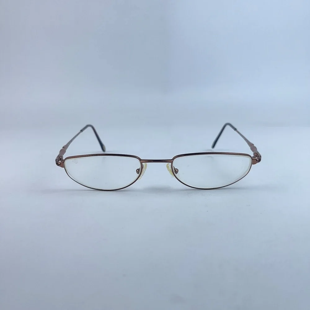 Safilo Library 1439 Women Eyeglasses Frame Rose Gold Metal Full Rim 52-19-135 mm